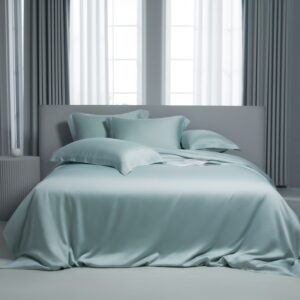 tencel bed sheets pink aqua mist