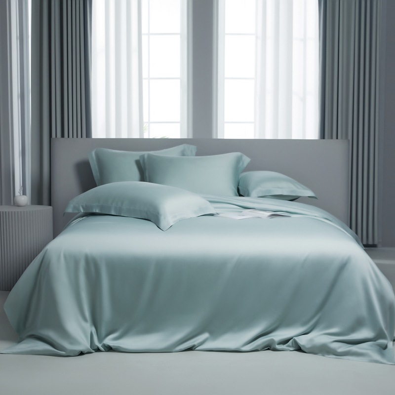 tencel bed sheets pink aqua mist