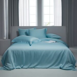 tencel bed sheets baby blue