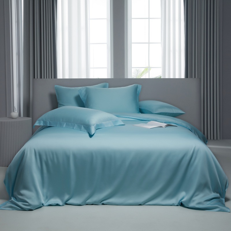tencel bed sheets baby blue