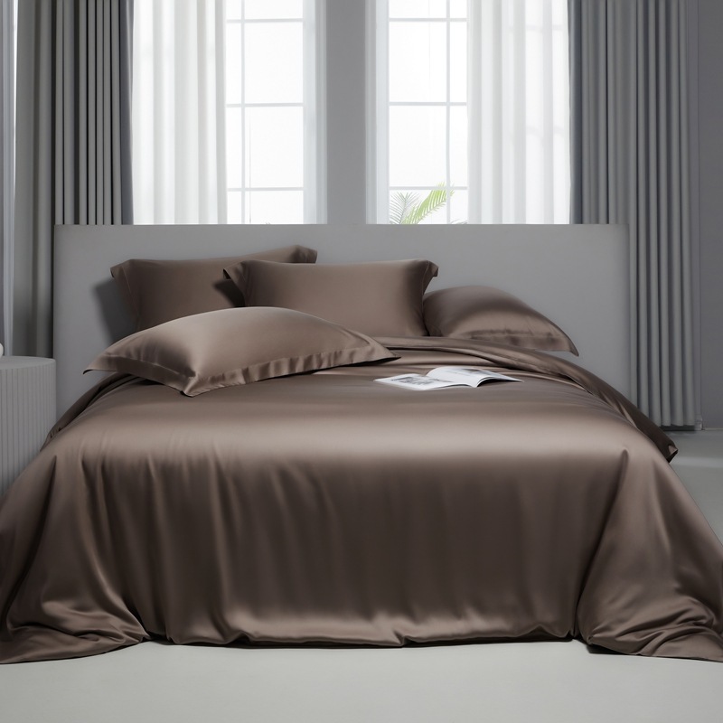 tencel bed sheets brown