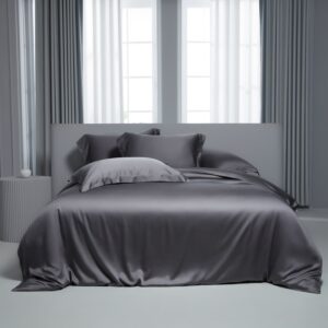 tencel bed sheets dark grey