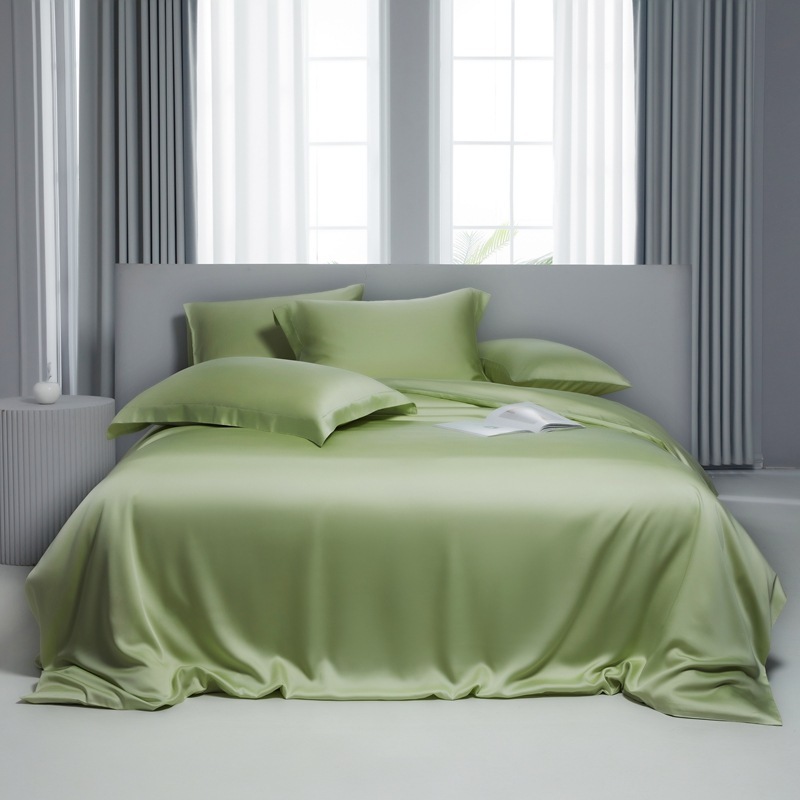 tencel bed sheets light green