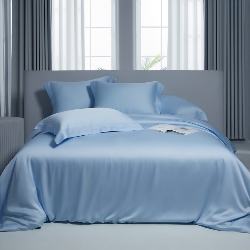 tencel bed sheets ocean blue