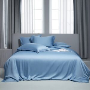 tencel bed sheets sky blue