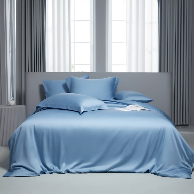 tencel bed sheets sky blue