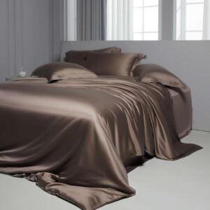 brown tencel bedding set