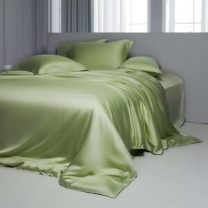 green tencel bedding set