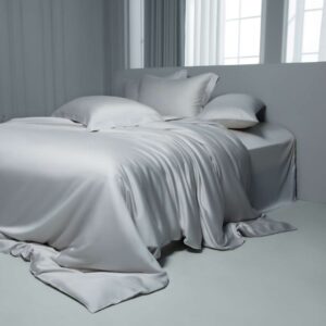 light grey tencel bedding set