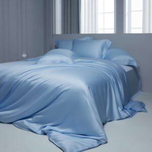 ocean blue tencel bedding set