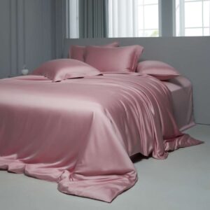 pink tencel bedding set