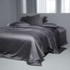 tencel beddings set - dark grey bedsheet